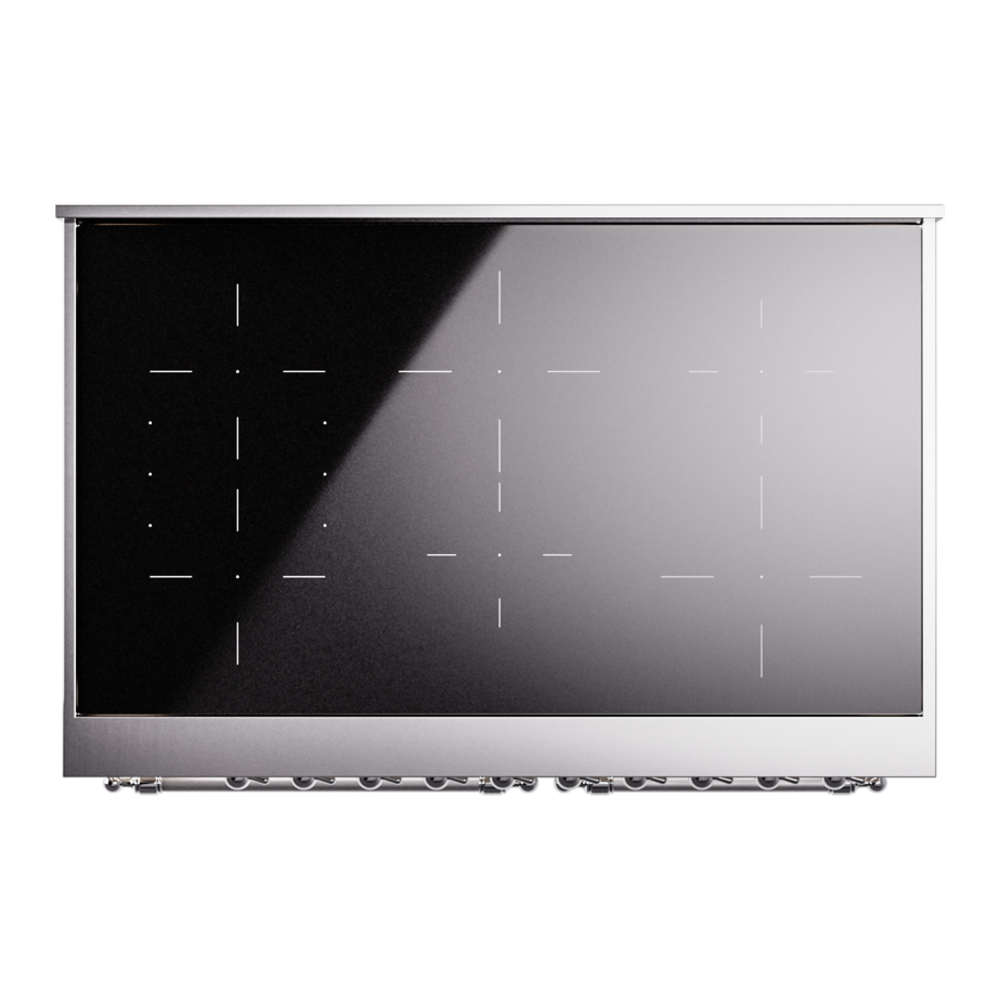 ILVE Nostalgie II 40" UPDI406NMPAWC Induction Range, top view