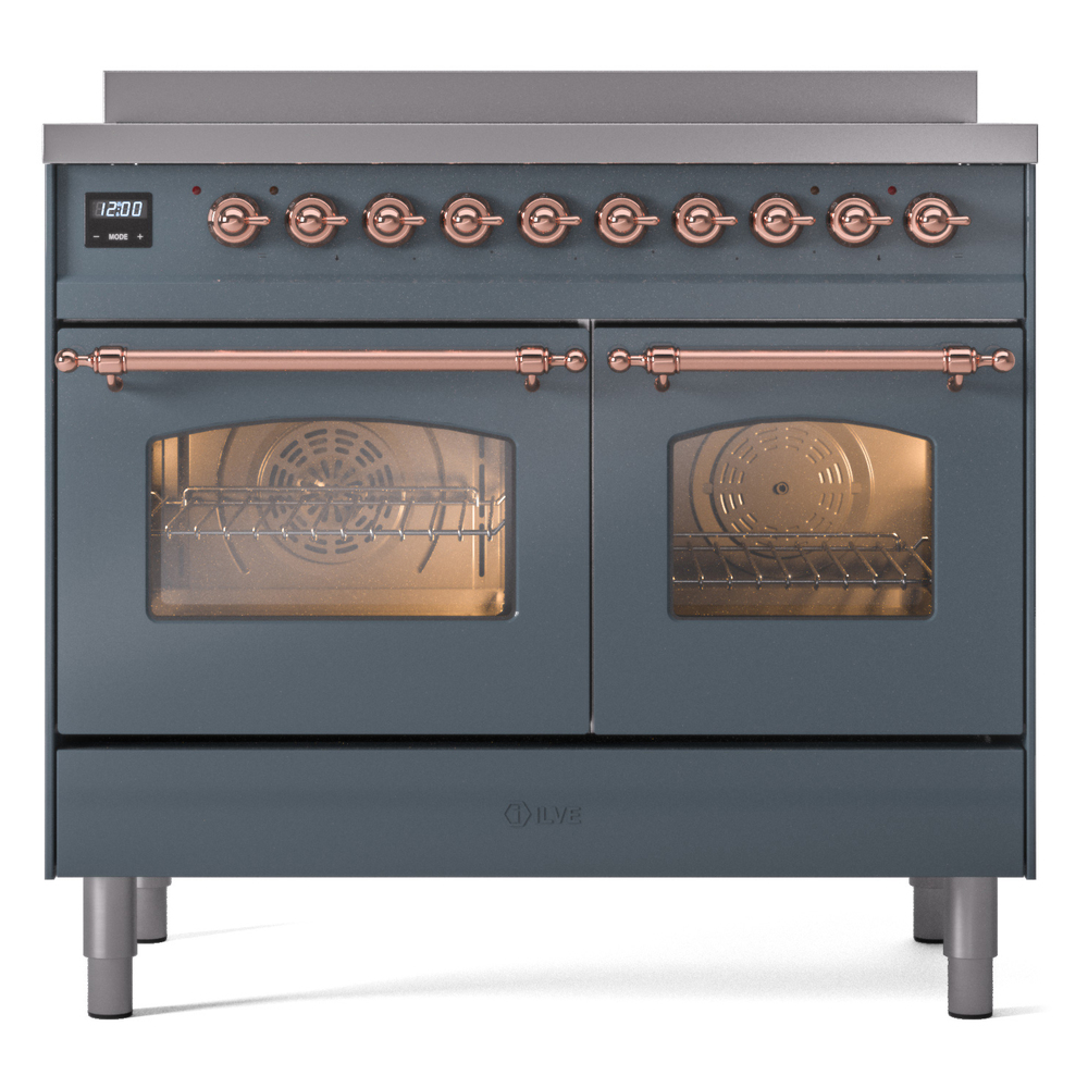 ILVE Nostalgie II 40" UPDI406NMPBGP Induction Range, front view
