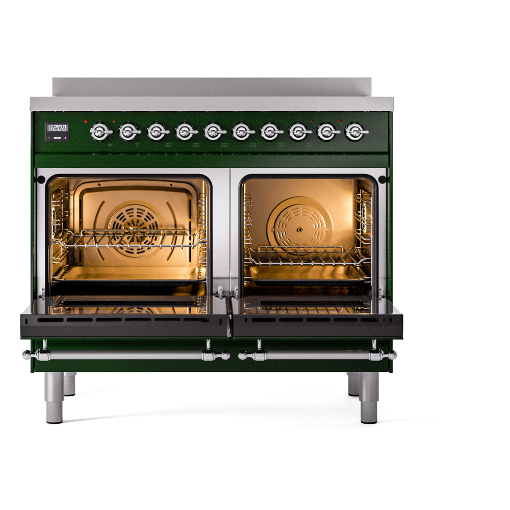 ILVE UPDI406NMPEGC Nostalgie II 40" Induction Range, oven doors opened