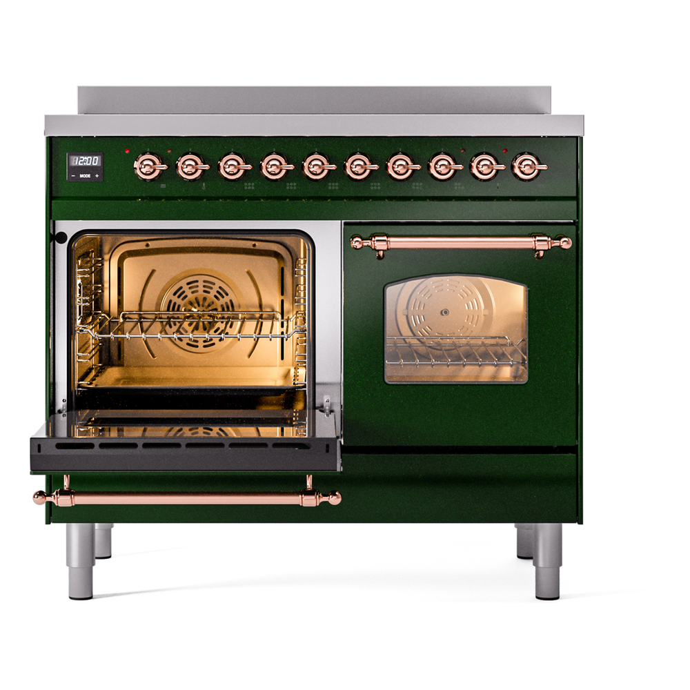 ILVE UPDI406NMPEGP Nostalgie II 40" Induction Range, main oven door opened