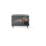 ILVE_UPI486NMPBGG_Nostalgie_II_48"_Dual_Fuel_Range_side_oven_door_opened