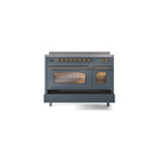 ILVE_UPI486NMPBGG_Nostalgie_II_48"_Dual_Fuel_Range_drawer_opened