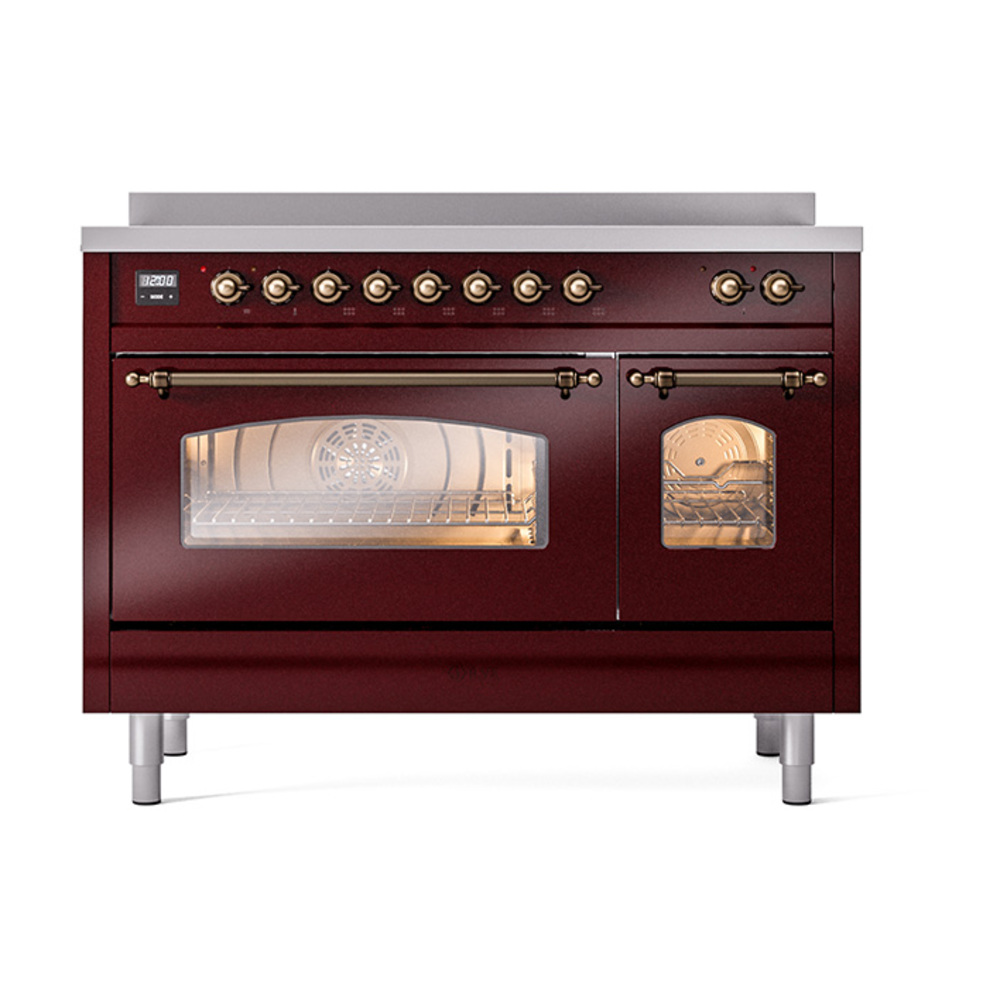 ILVE_UPI486NMPBUB_Nostalgie_II_48"_Dual_Fuel_Range_front_view