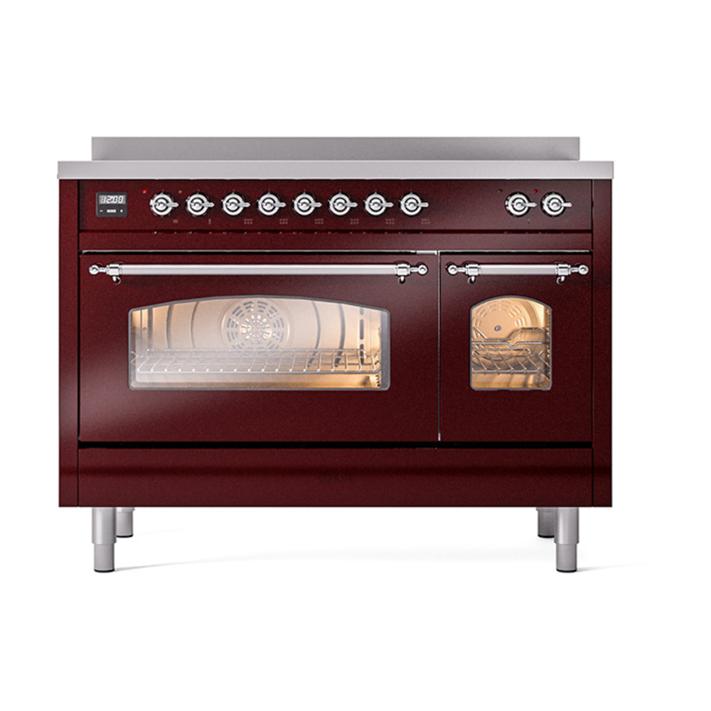 ILVE_UPI486NMPBUC_Nostalgie_II_48"_Dual_Fuel_Range_front_view