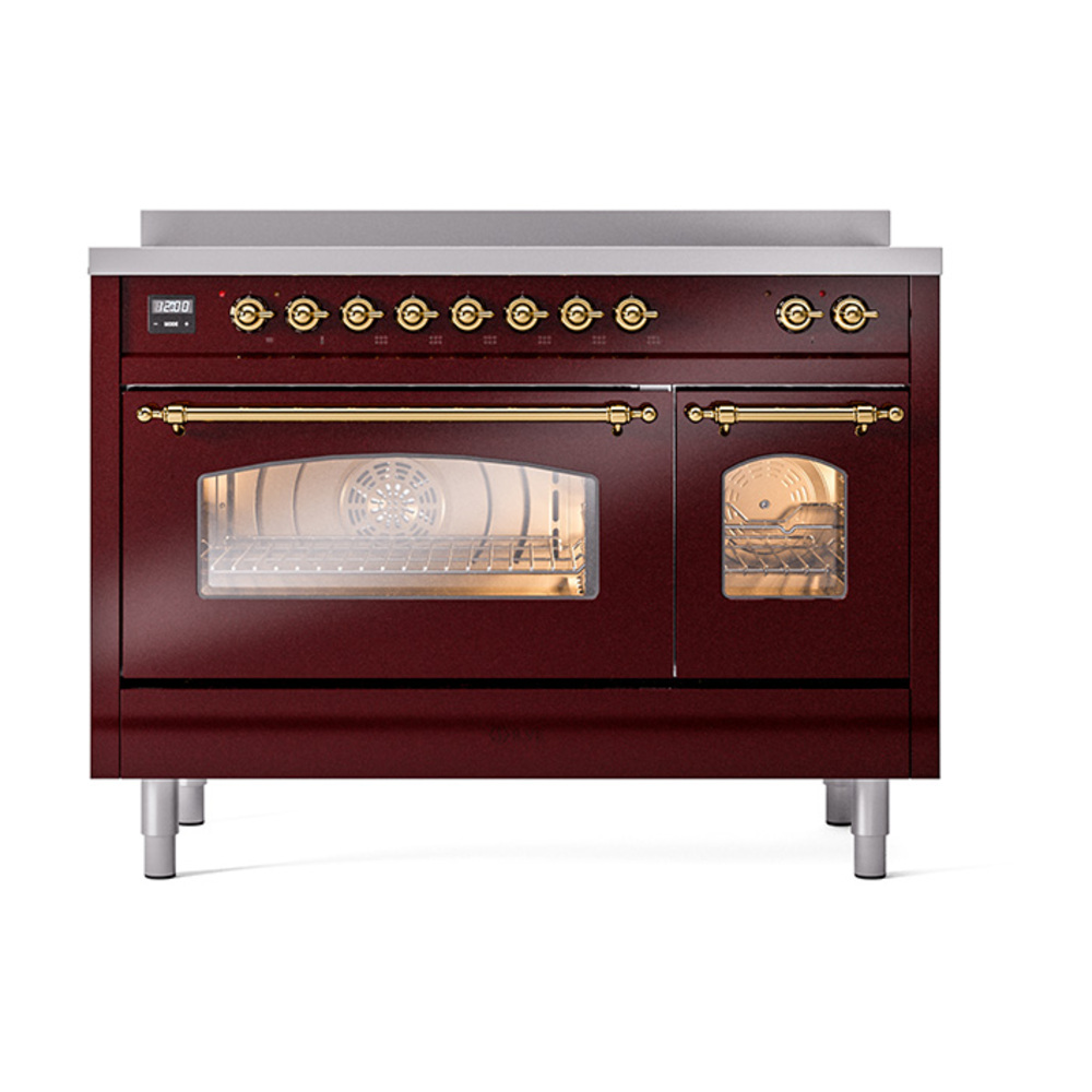 ILVE_UPI486NMPBUG_Nostalgie_II_48"_Dual_Fuel_Range_front_view