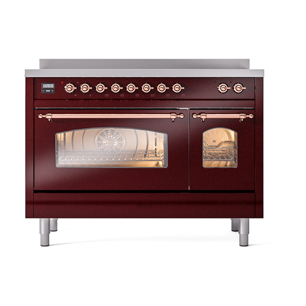ILVE_UPI486NMPBUP_Nostalgie_II_48"_Dual_Fuel_Range_front_view