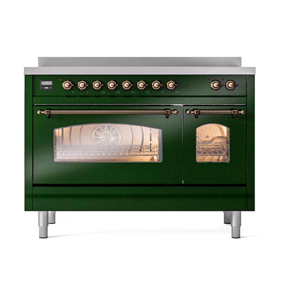 ILVE_UPI486NMPEGB_Nostalgie_II_48"_Dual_Fuel_Range_front_view