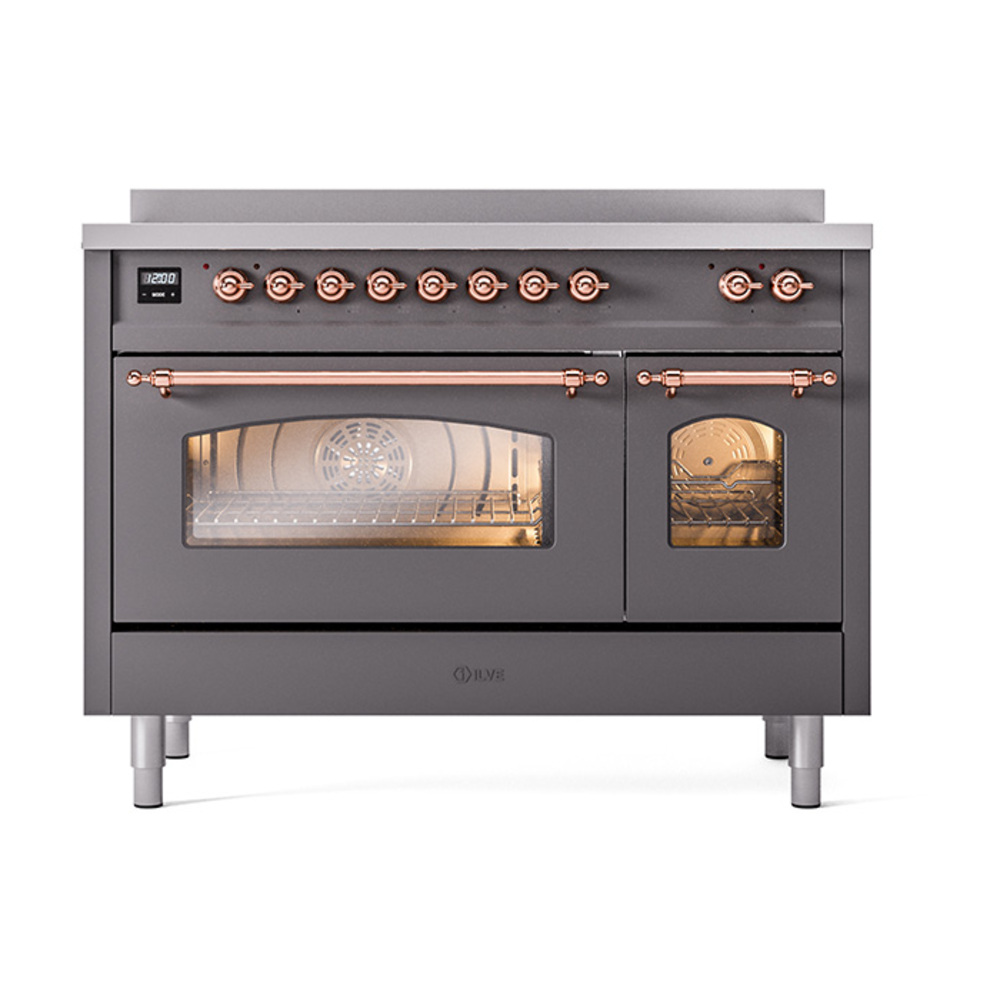 ILVE_UPI486NMPMGP_Nostalgie_II_48"_Dual_Fuel_Range_front_view