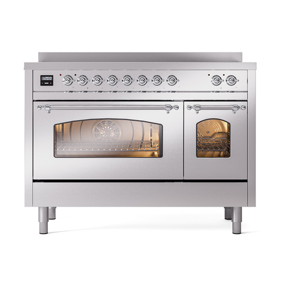 ILVE_UPI486NMPSSC_Nostalgie_II_48"_Dual_Fuel_Range_front_view