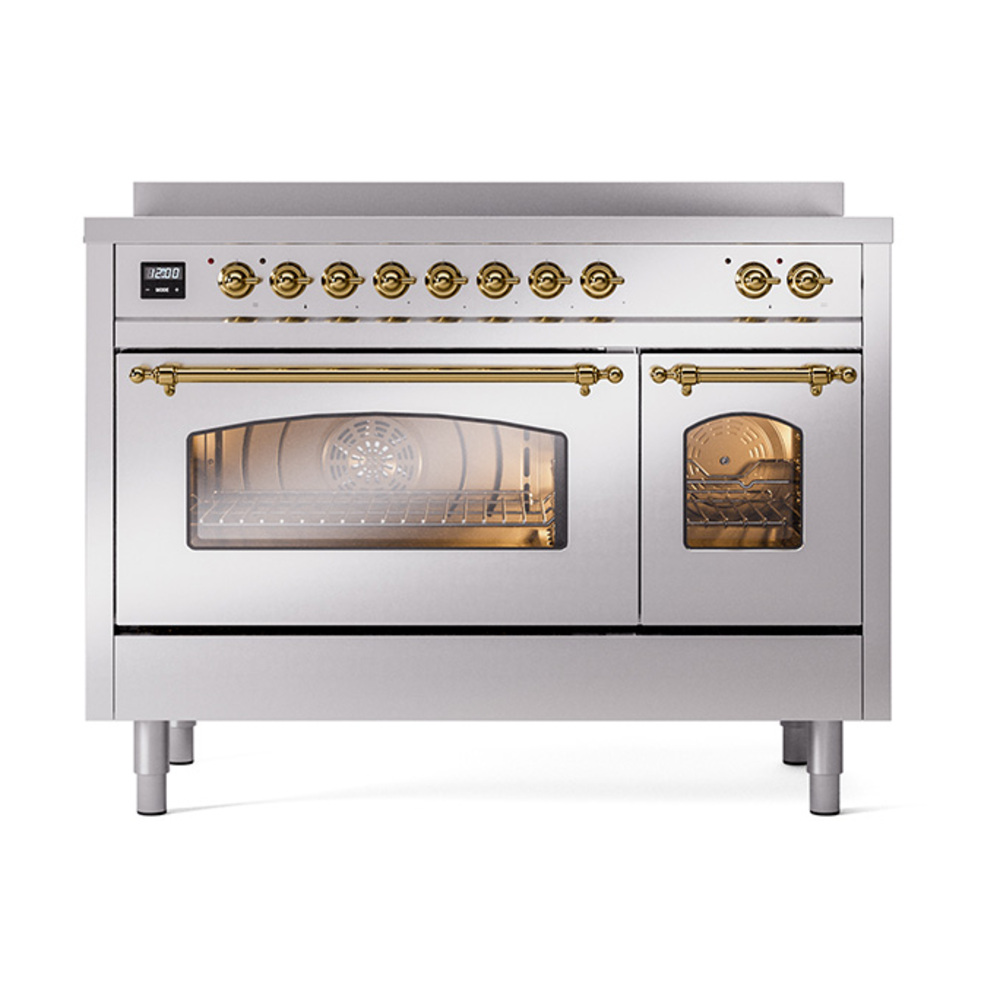 ILVE_UPI486NMPSSG_Nostalgie_II_48"_Dual_Fuel_Range_front_view