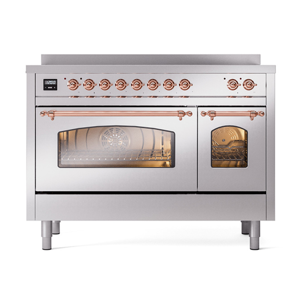 ILVE_UPI486NMPSSP_Nostalgie_II_48"_Dual_Fuel_Range_front_view