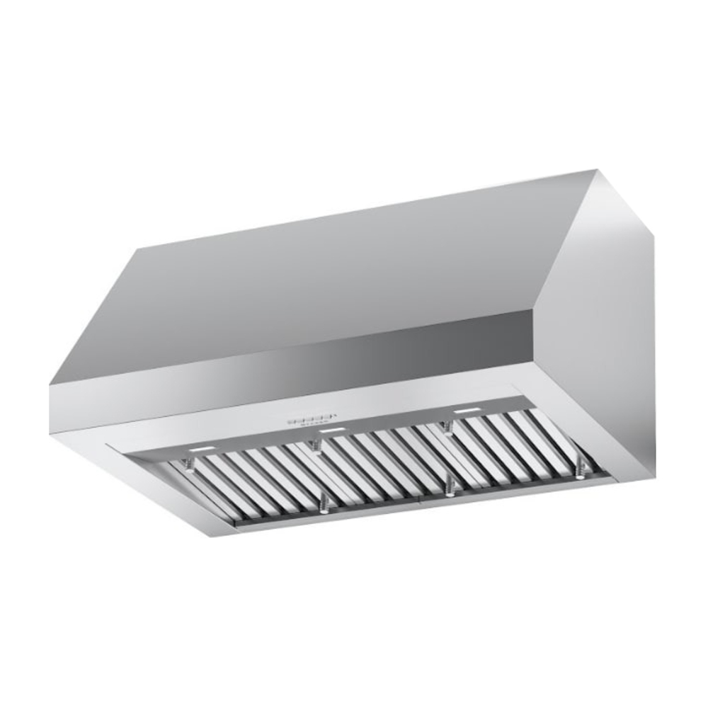 Faber BREV48SS1200 BREVA PRO 18 48 inch Smart Under Cabinet Range Hood with 1200 CFM, Faber Cloud, Delay Off, in Stainless Steel