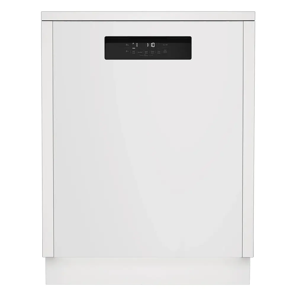 Blomberg DWT52600WIH 24 inch Built-In Tall Tub Front Control Dishwasher with 14 Place Settings, 5 Level Wash, 6 Programs, 48 dBA Noise Level, Concealing Heating Element (White)