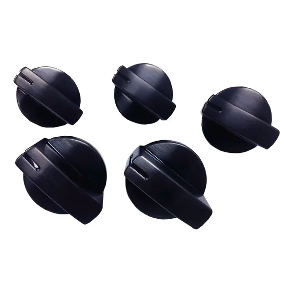 Bosch HEZ27751 Cooktop Control Knob Kit, Set of five knobs with Black Stainless Steel Finish