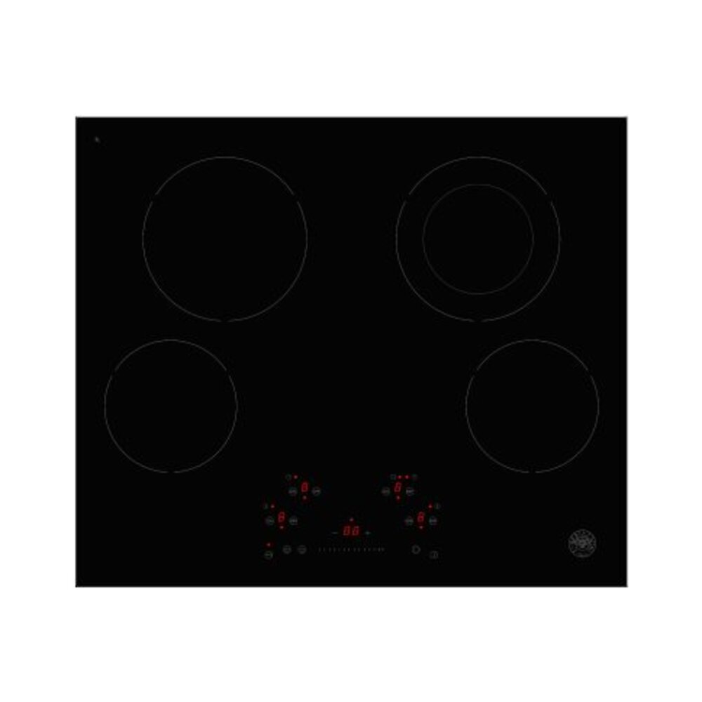 Bertazzoni PE244CER 24 inch Professional Series Ceran Touch Control Cooktop with 4 Elements, in Black