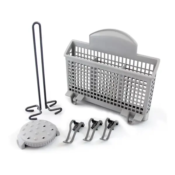 Bosch SGZ1052UC Dishwasher Accessory Kit with Extra Tall Item Sprinkler, Vase/Bottle Holder, 3 Plastic Item Clips and Small Item Basket
