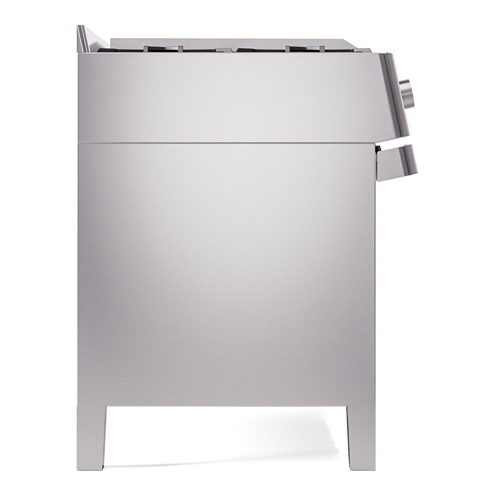 ILVE UPM12FDS3SS Panoramagic 48" Dual Fuel Range, left side view