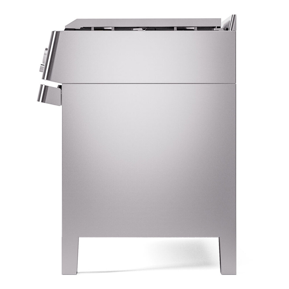 ILVE UPM12FDS3SS Panoramagic 48" Dual Fuel Range, right side view