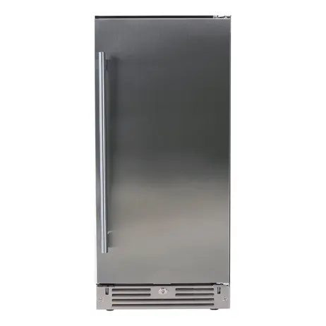 XO XOU15BCSFR 15 inch Undercounter Beverage Center with 66 Can Capacity, LED Lighting, Glass Shelves, Digital Temperature Control, Removable Wine Cradle, in Stainless Steel (Right Hinge)