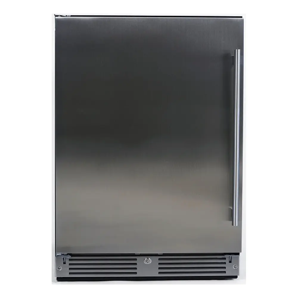 XO XOU24BCSFL 24 inch Undercounter Beverage Center with 145 Can Capacity, LED Lighting, Glass Shelves, 6 Bottle Wine Cradle, XActive Circulation, in Stainless Steel (Left Hinge)