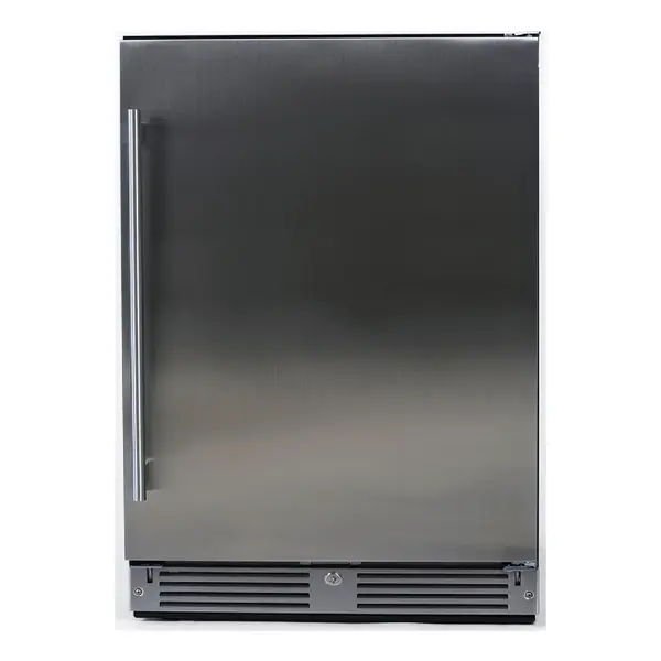 XO XOU24BCSFR 24 inch Undercounter Beverage Center with 145 Can Capacity, LED Lighting, Glass Shelves, 6 Bottle Wine Cradle, XActive Circulation, in Stainless Steel (Right Hinge)