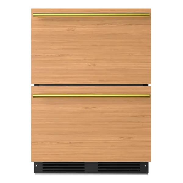 XO XOU24RDO 24 inch Refrigerator Drawer with 5.2 cu. ft. Capacity, Thermal-Efficient Cabinet, Elegant Tri-Color Illumination, Adjustable Grip Divider Included In Top Drawer, in Panel Ready