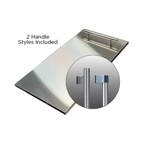 XO XOUIM15SD Standard Height Stainless Steel Door Panel