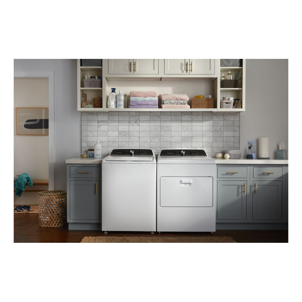 Whirlpool WED5010LW 29" Electric Dryer with 7.0 cu. ft. Capacity, Moisture Sensing, Wrinkle Shield™ Option, Air Only Cycle in White