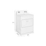 Whirlpool WGD4850HW 29" Gas Dryer with 7.0 cu. ft. Capacity, AutoDry™ Drying System, Hamper Door, Wrinkle Shield™ Option in White