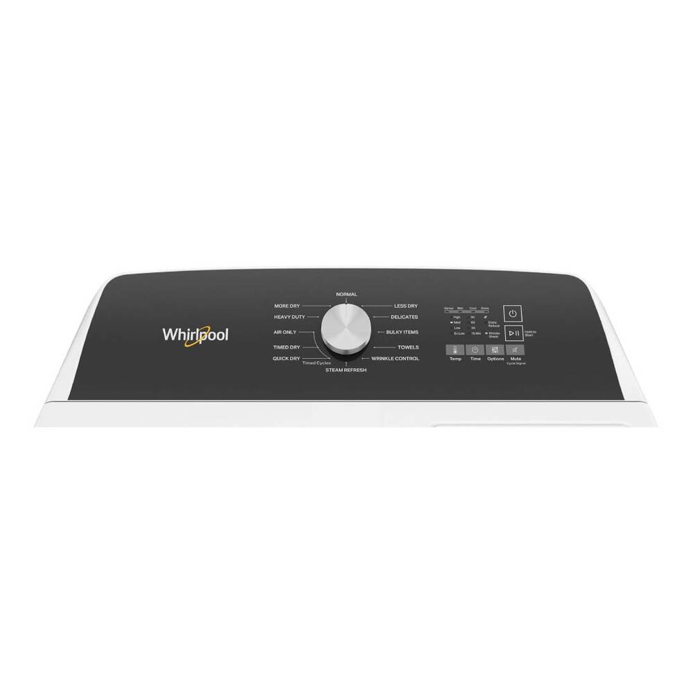 Whirlpool WGD5050LW 29" Gas Dryer with 7.0 cu. ft. Capacity, Moisture Sensing, Wrinkle Shield™ Option, Steam Refresh Cycle in White