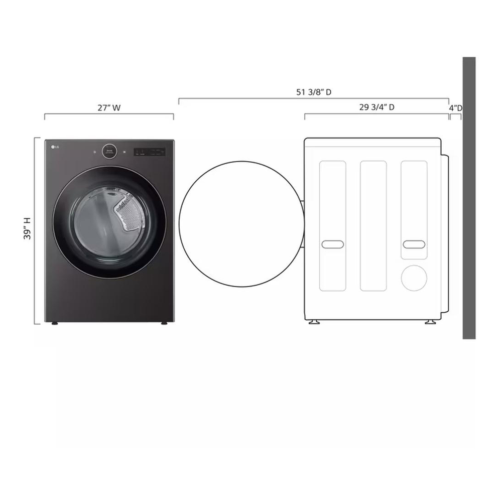 LG-DLEX6500B-dimension view