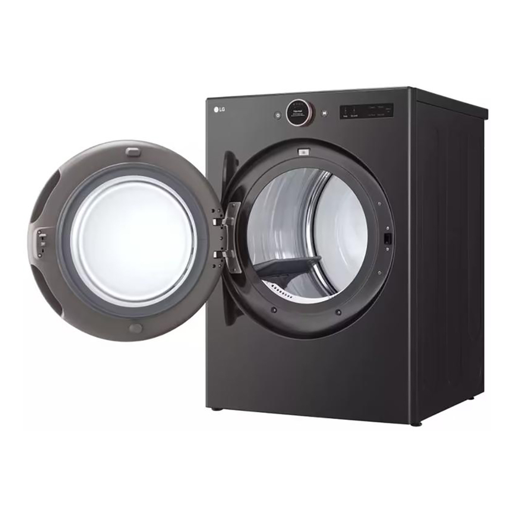 LG-DLEX6500B-tilted view with open door