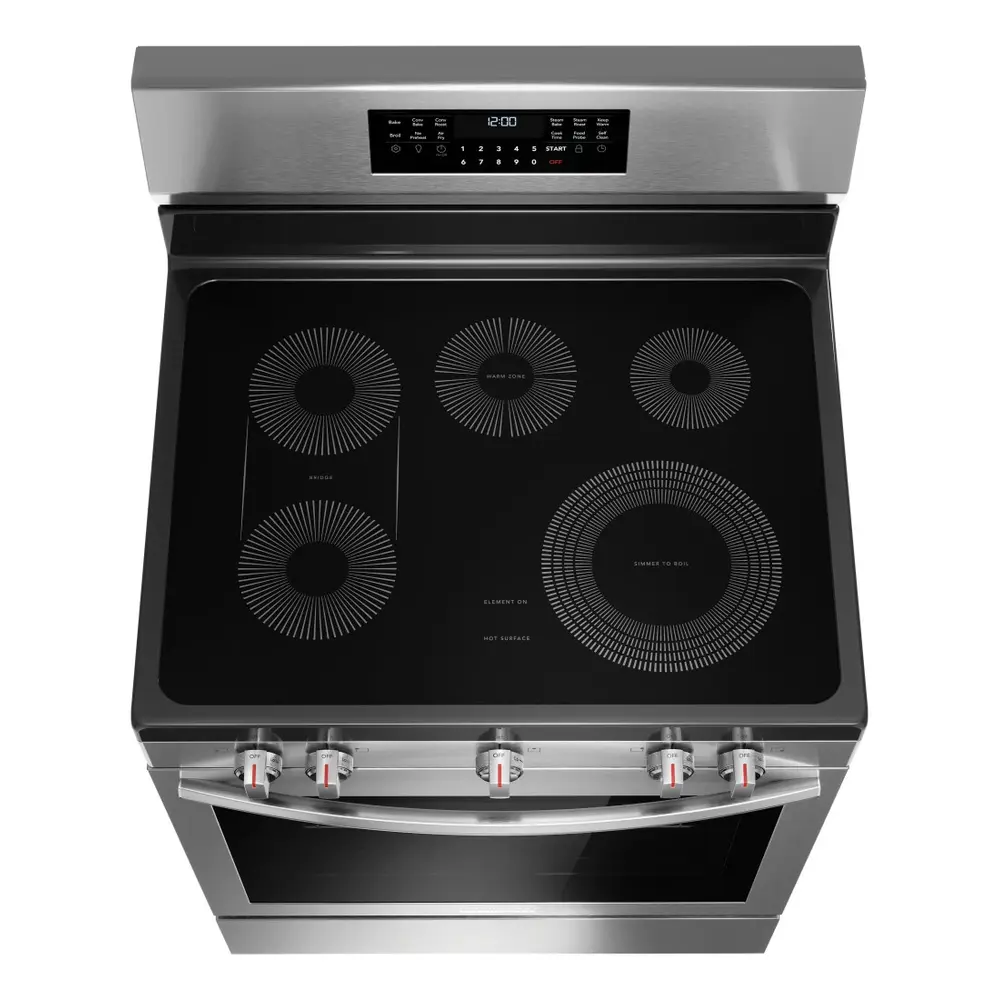 Frigidaire-GCRE3060BF-tilted top view