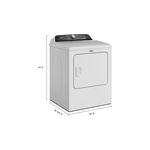 Whirlpool WED6150P 29" Gas Dryer with 7 cu. ft. Capacity, Moisture Sensing, Steam Refresh Cycle, Static Reduce Option