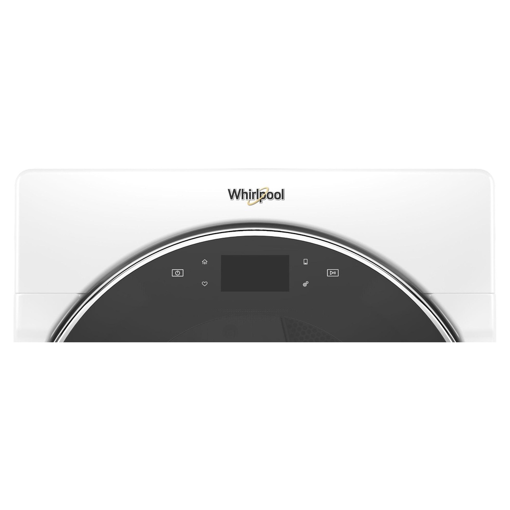 Whirlpool WGD9620HW 27" Smart Front Load Vented Gas Dryer with 7.4 cu. ft. Capacity, Wrinkle Shield™, EcoBoost™, Advanced Moisture Sensing, in White