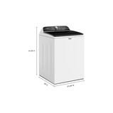 Whirlpool WTW6150P 28" Top Load Washer with 5.3 cu. ft. Capacity, Deep Water Wash Option, Smooth Impeller, Lid Lock, 10 Wash Cycles