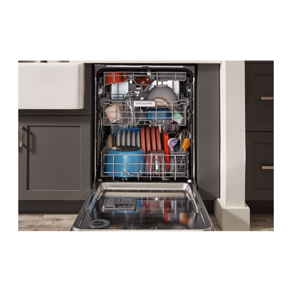 KitchenAid-KDTE304RPS-front view with open door