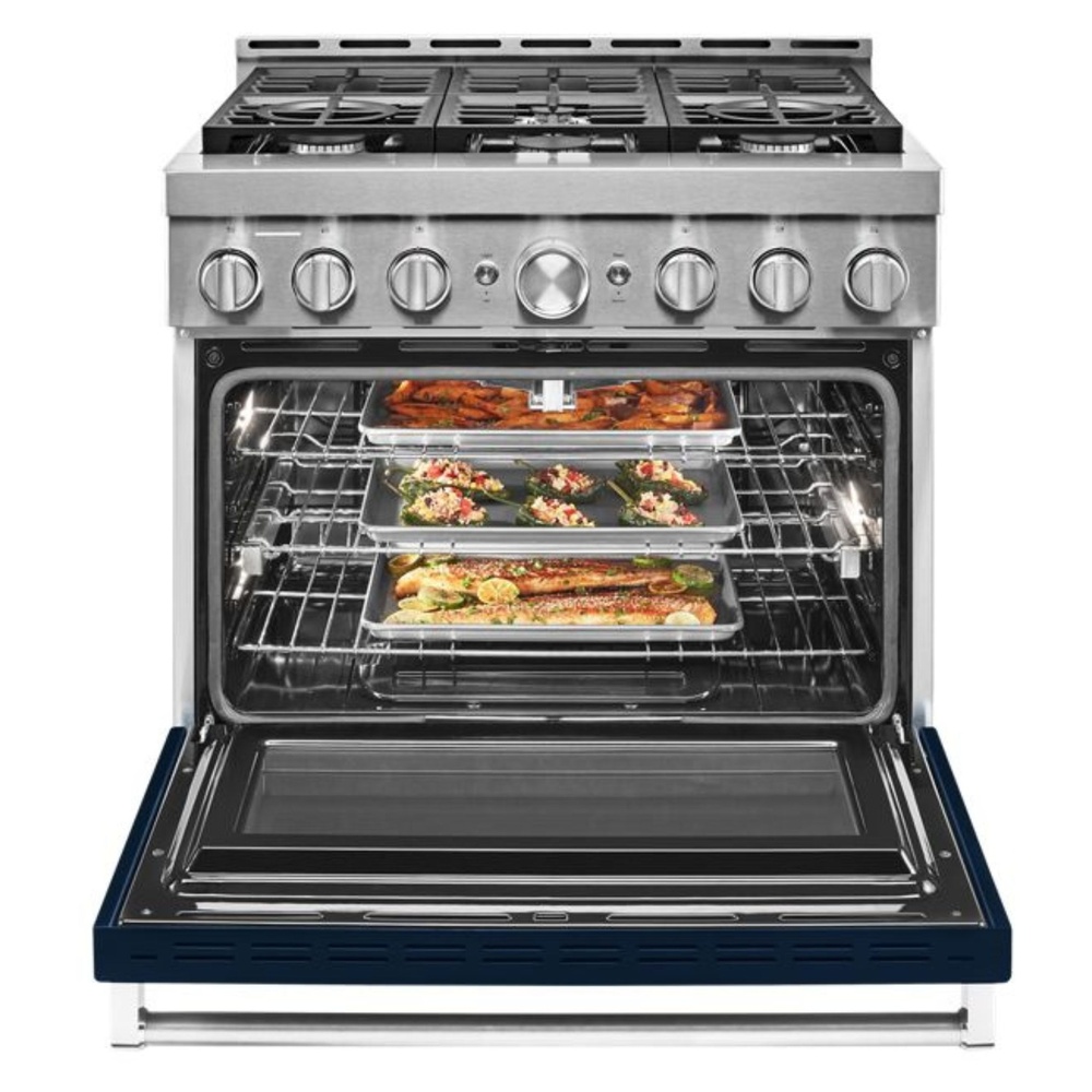 KitchenAid-KFGC506JIB-open view with food items
