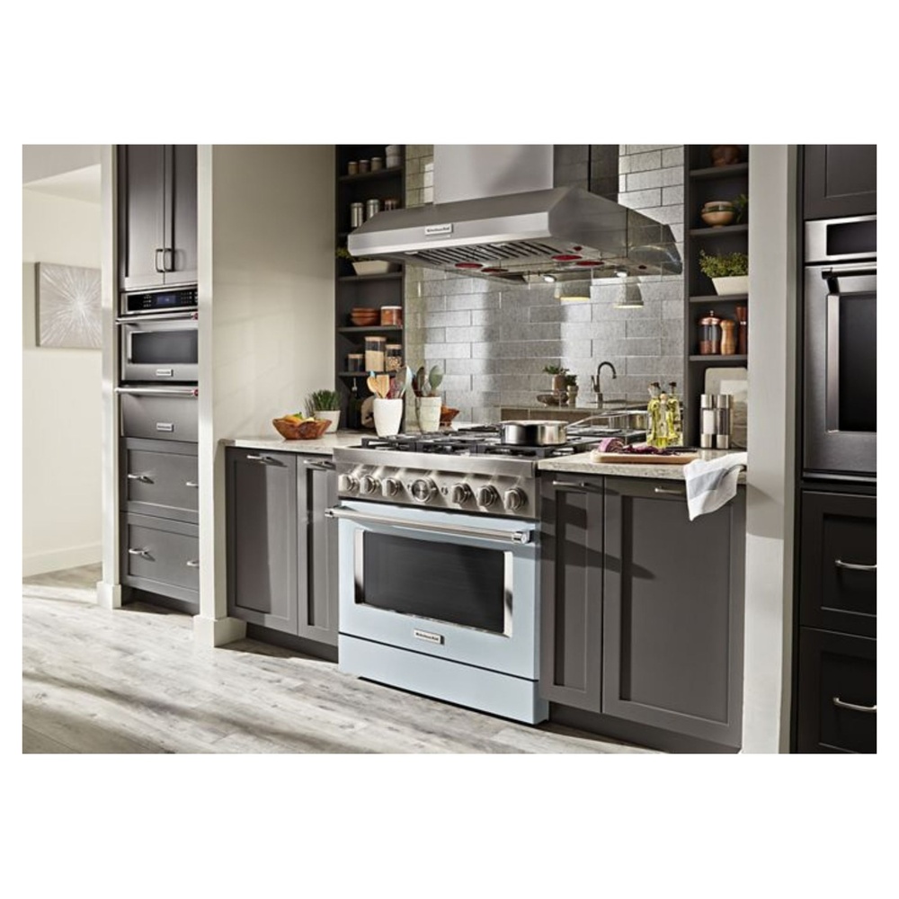 KitchenAid-KFGC506JMB-Modern Kitchen Workspace with burner