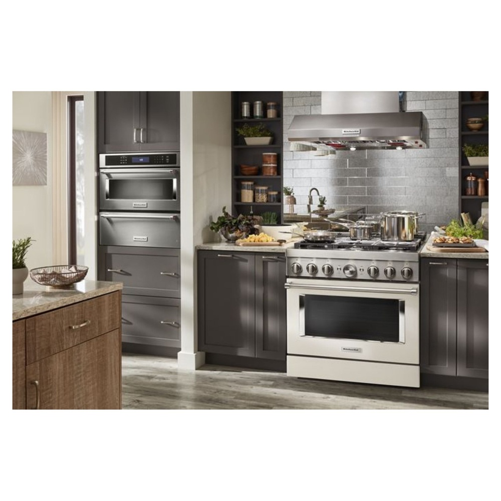 KitchenAid-KFGC506JMH-modern kitchen workspace with burner