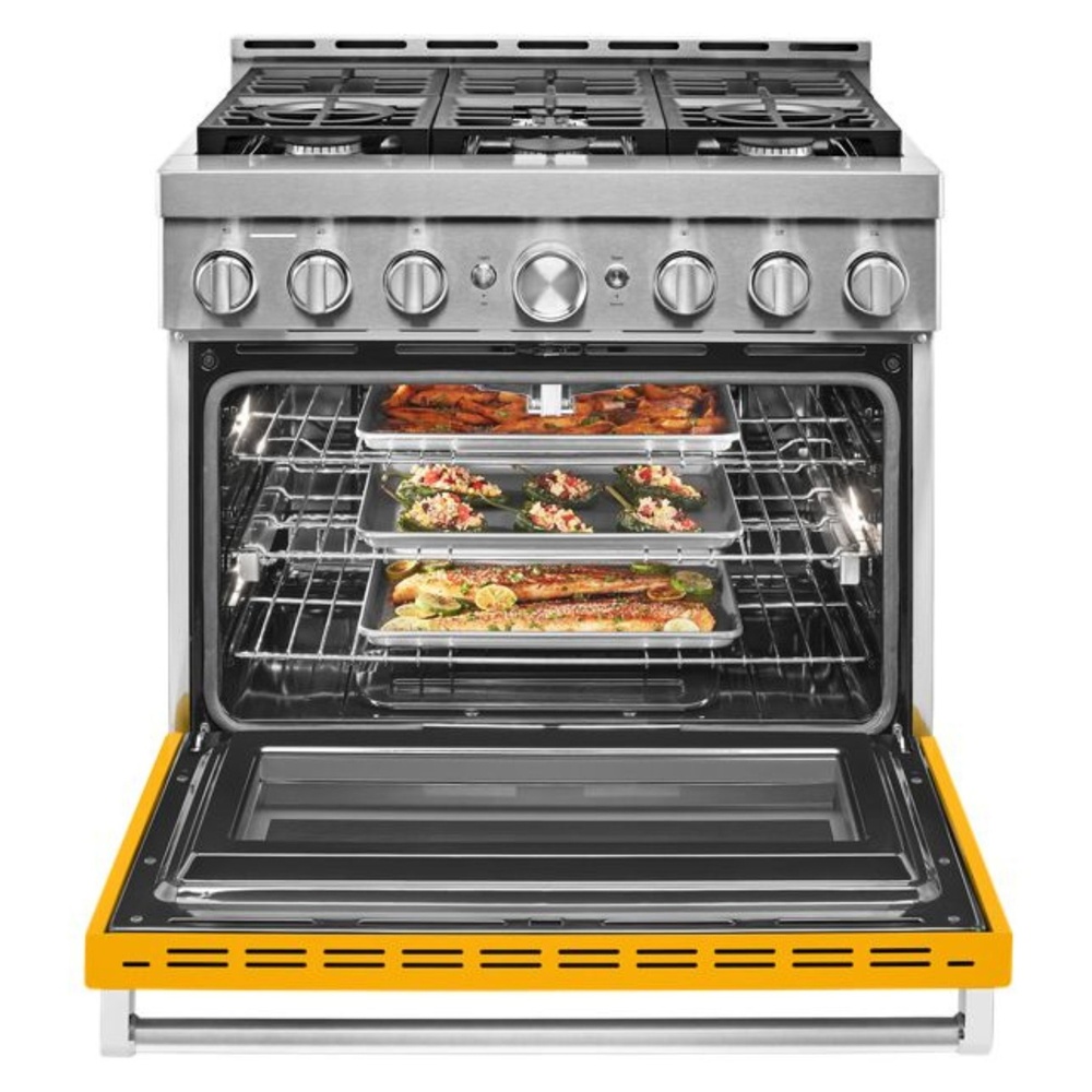 KitchenAid-KFGC506JYP-open view with food items