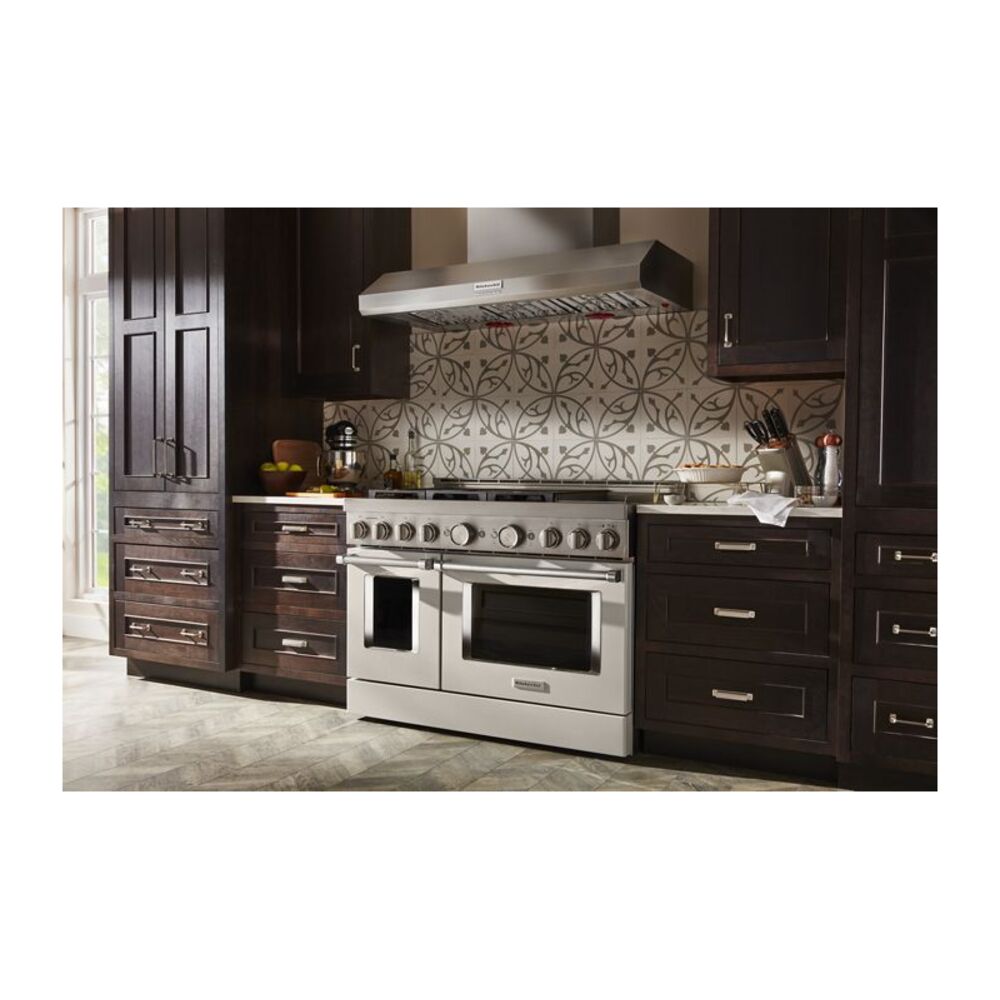 KitchenAid-KFGC558JMH-modern kitchen workspace with burner