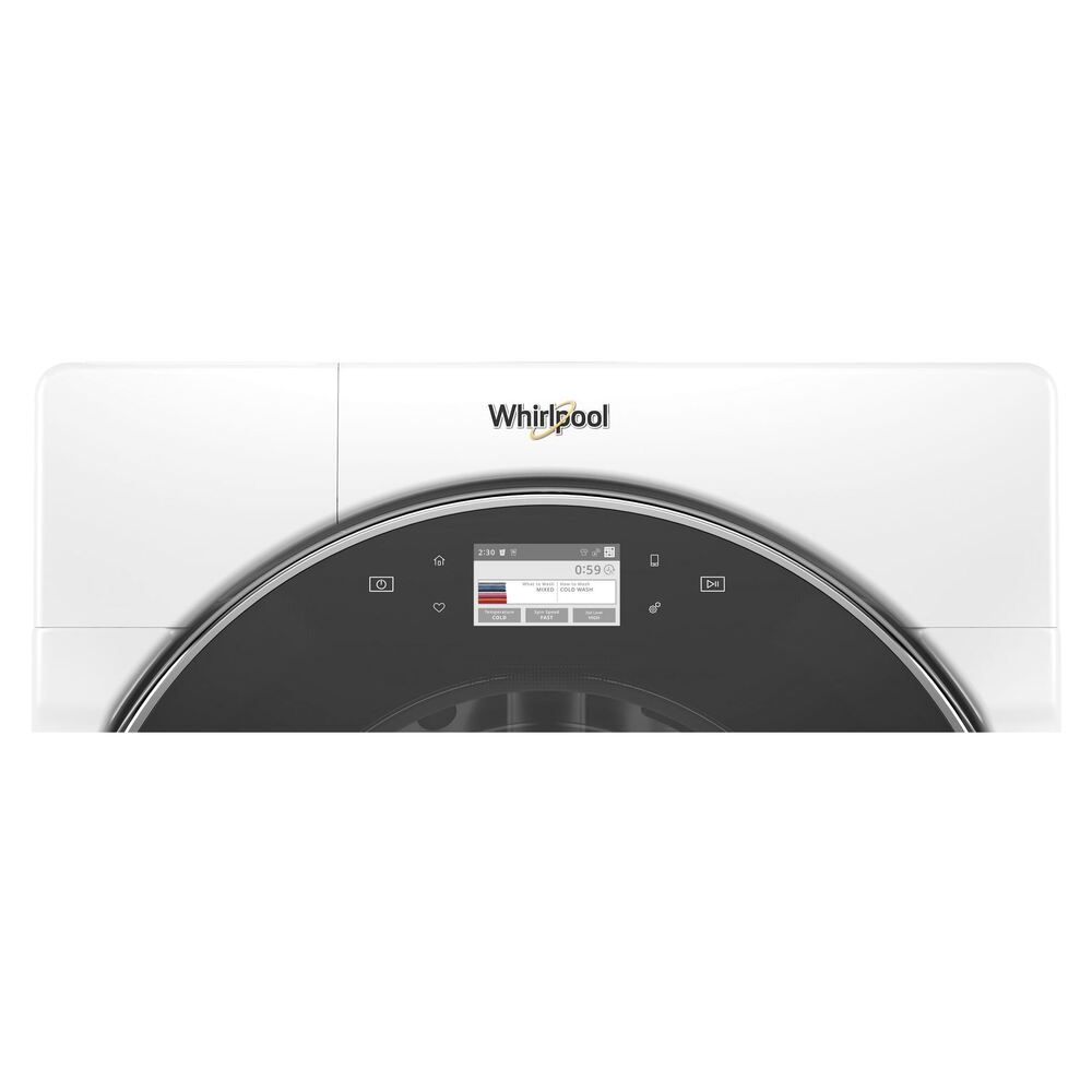 Whirlpool WFW9620H 27" Smart Front Load Washer with 5 cu. ft. Capacity, Enhanced Troubleshooting, Control Lock Mode, 35 Wash Cycles, 5 Temperature Settings