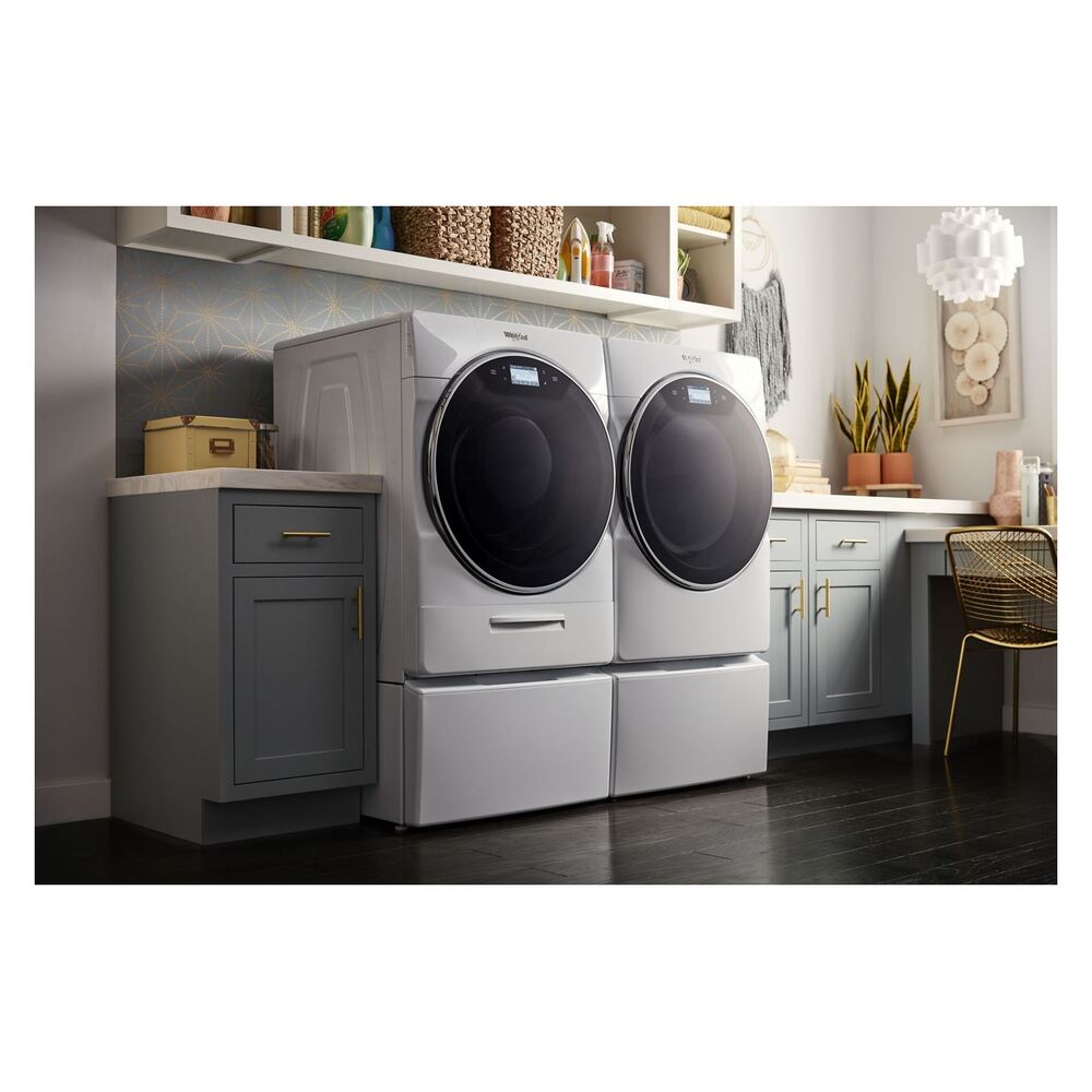 Whirlpool WFW9620H 27" Smart Front Load Washer with 5 cu. ft. Capacity, Enhanced Troubleshooting, Control Lock Mode, 35 Wash Cycles, 5 Temperature Settings