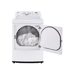 LG-DLE7000W-inside view with clothes