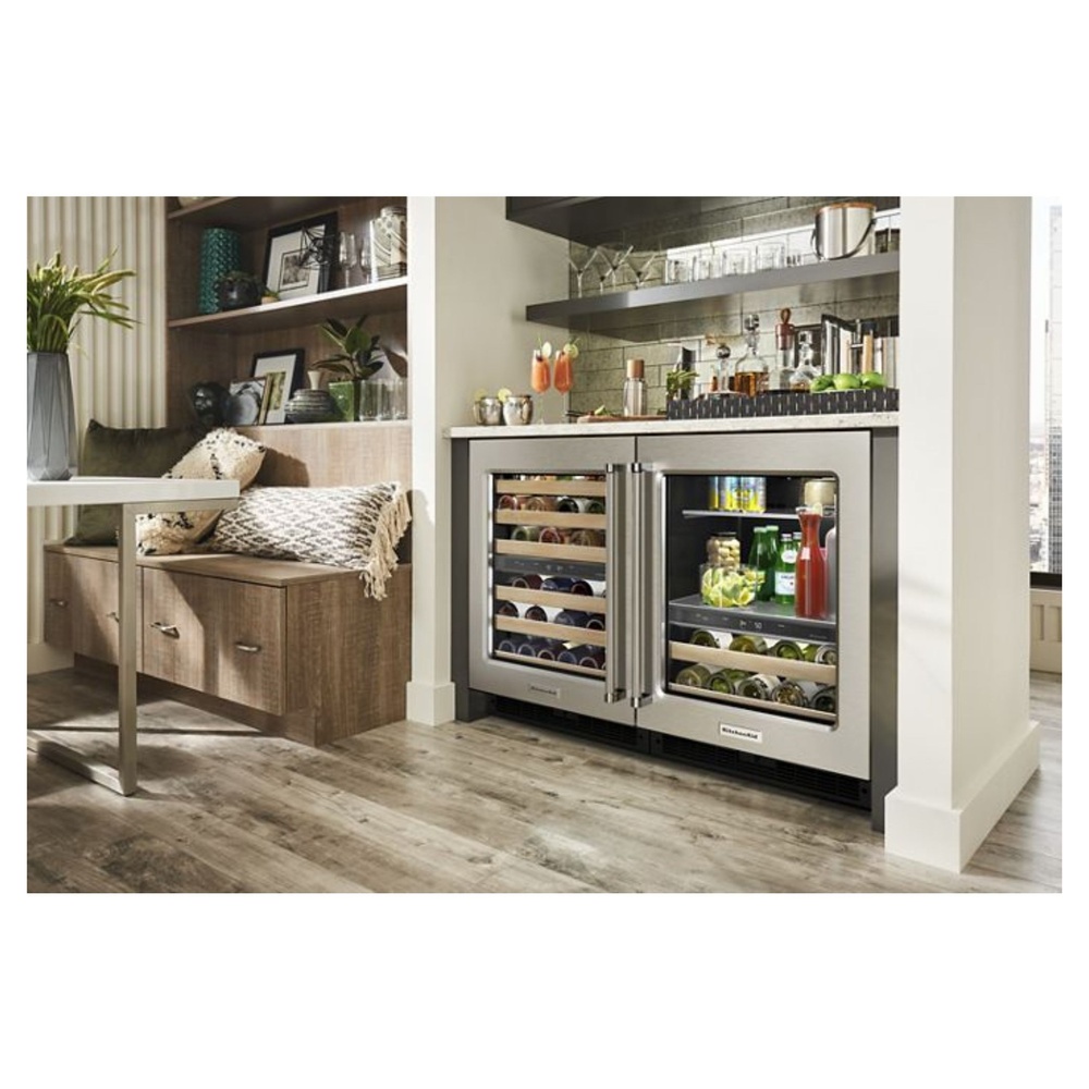 KitchenAid-KUBL214KSB-Luxury Beverage Center with Built-in Wine and Drink Storage
