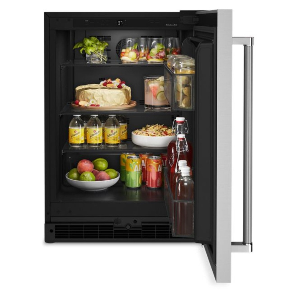KitchenAid-KURR114KSB-front view with open door
