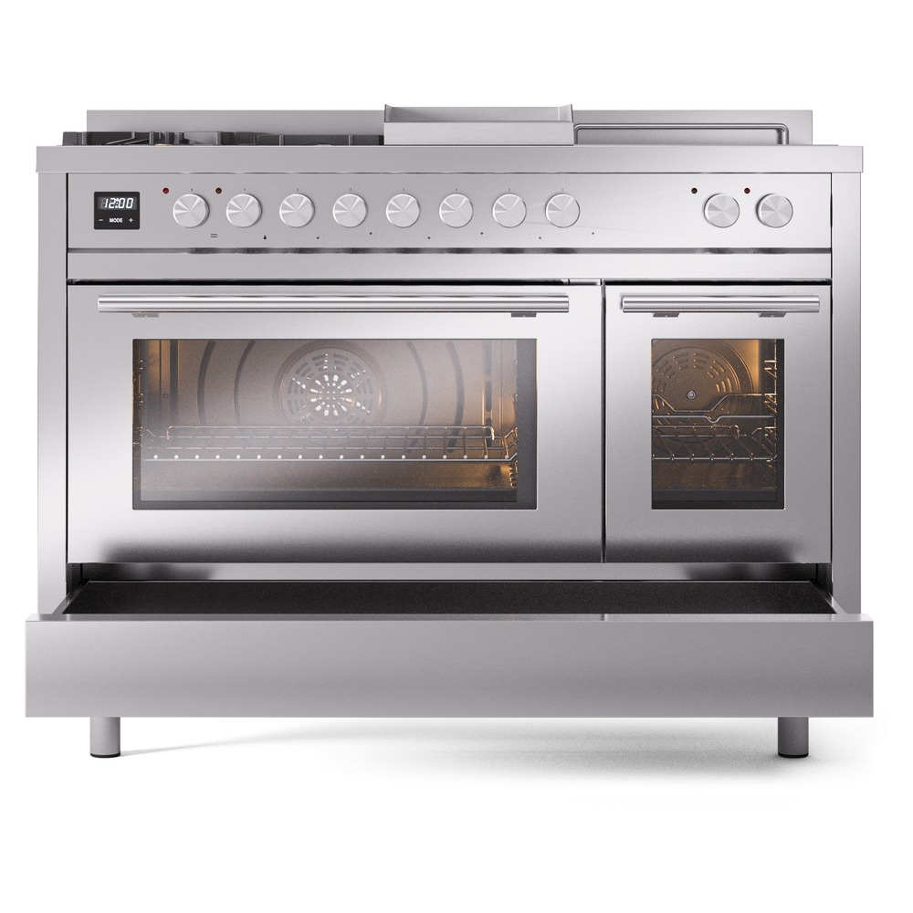 ILVE_UP48FSWMPSSLP_Professional_Plus_II_drawer_opened