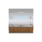 XO XOCEILING42S 42 inch Ceiling Vent Hood with 600 CFM, Code Compliance Control for 395 CFM, LED Bar Lights, Aluminum Mesh Filters, 5 Minute Delay Shutoff Timer, ADA Compliant Remote Control, in Stainless Steel
