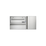 Viking Outdoor Kitchen Package with VQGI5421NSS 42 inch Grill, VQEWD5421 42 inch Warming Drawer and VQGPB5201NSS 20 inch Side Power Burner (Stainless Steel)